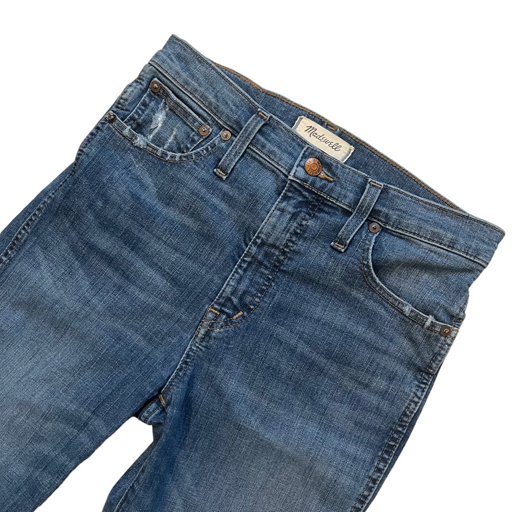Madewell 10" High-Rise Skinny Jeans: Drop Step-Hem Edition, Sz 28 - Picture 11 of 15